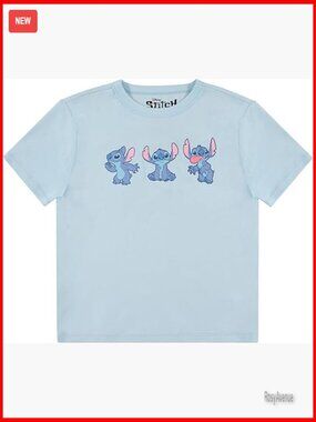 Tie Front Graphic Tee Short Sleeve Crew Neck Cotton T-Shirt